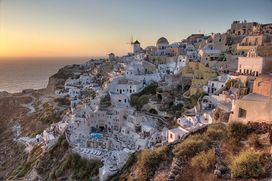 Oia village in Santorini